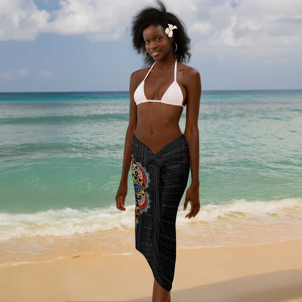 Personalized Sleeve African Pattern Sarong Multi-Colored DT02