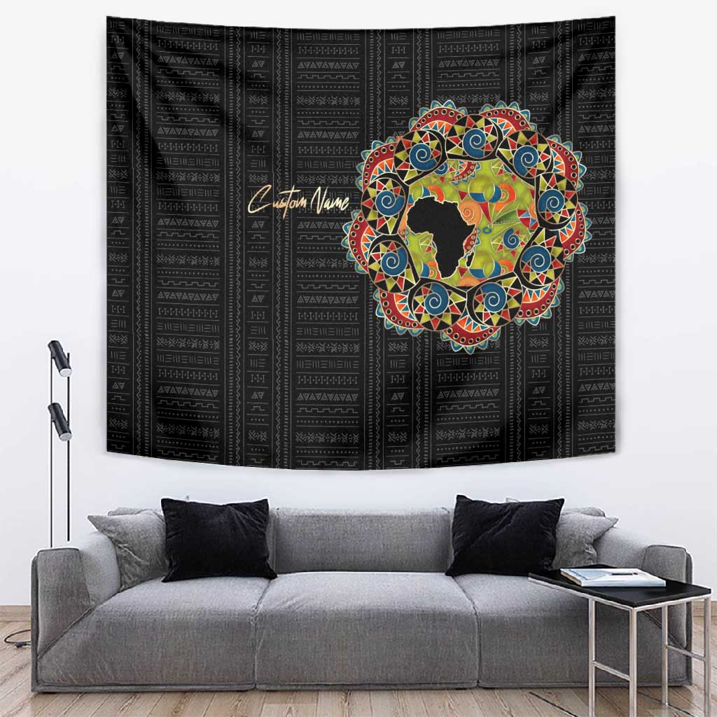 Personalized Sleeve African Pattern Tapestry Multi-Colored DT02