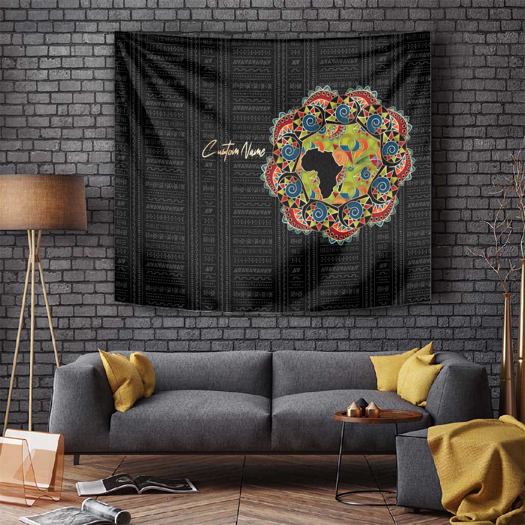 Personalized Sleeve African Pattern Tapestry Multi-Colored DT02