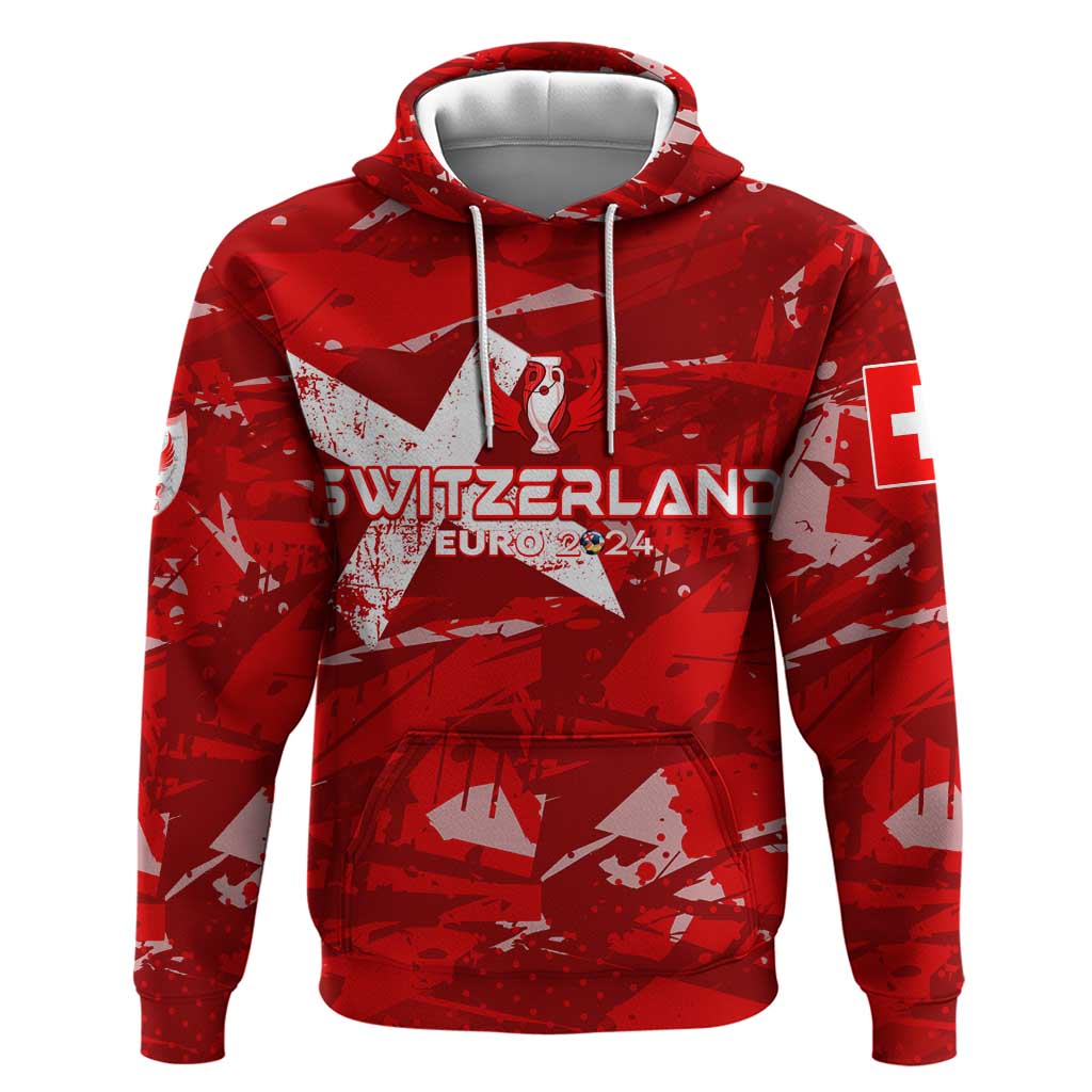 Personalized Switzerland Football 2024 Hoodie Trophy Wing Style DT02