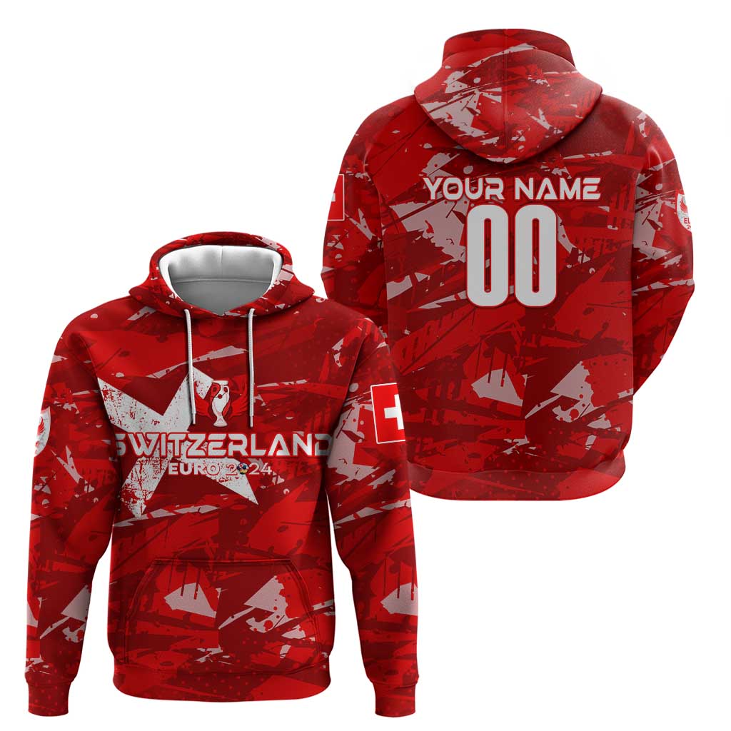 Personalized Switzerland Football 2024 Hoodie Trophy Wing Style DT02
