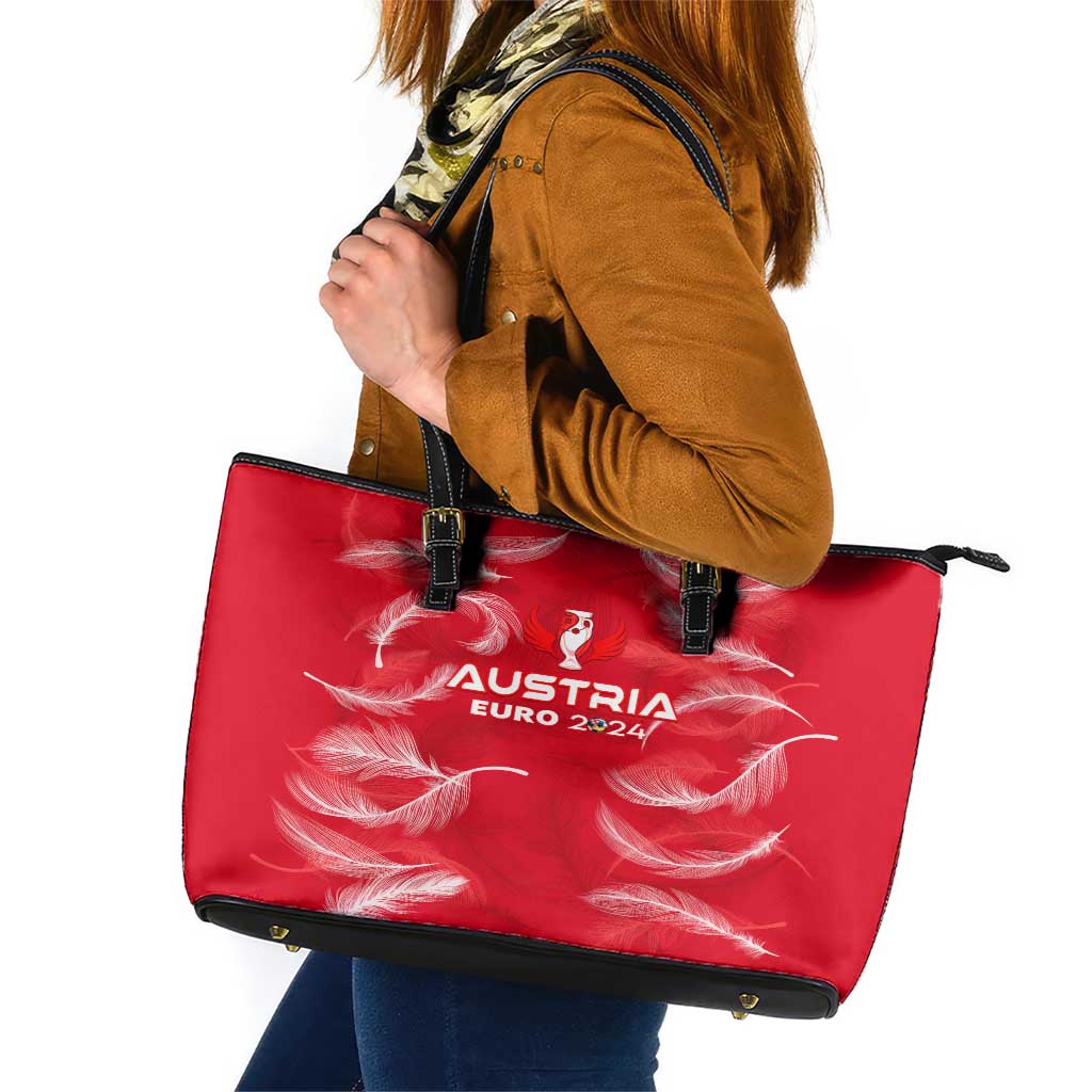Austria Football 2024 Leather Tote Bag Trophy Wing Style DT02