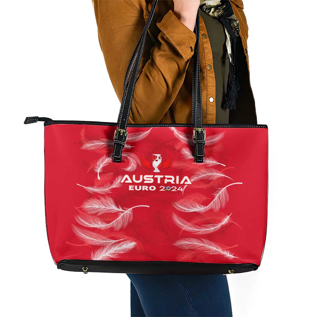 Austria Football 2024 Leather Tote Bag Trophy Wing Style DT02