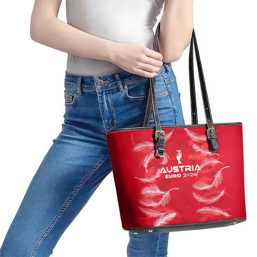 Austria Football 2024 Leather Tote Bag Trophy Wing Style DT02