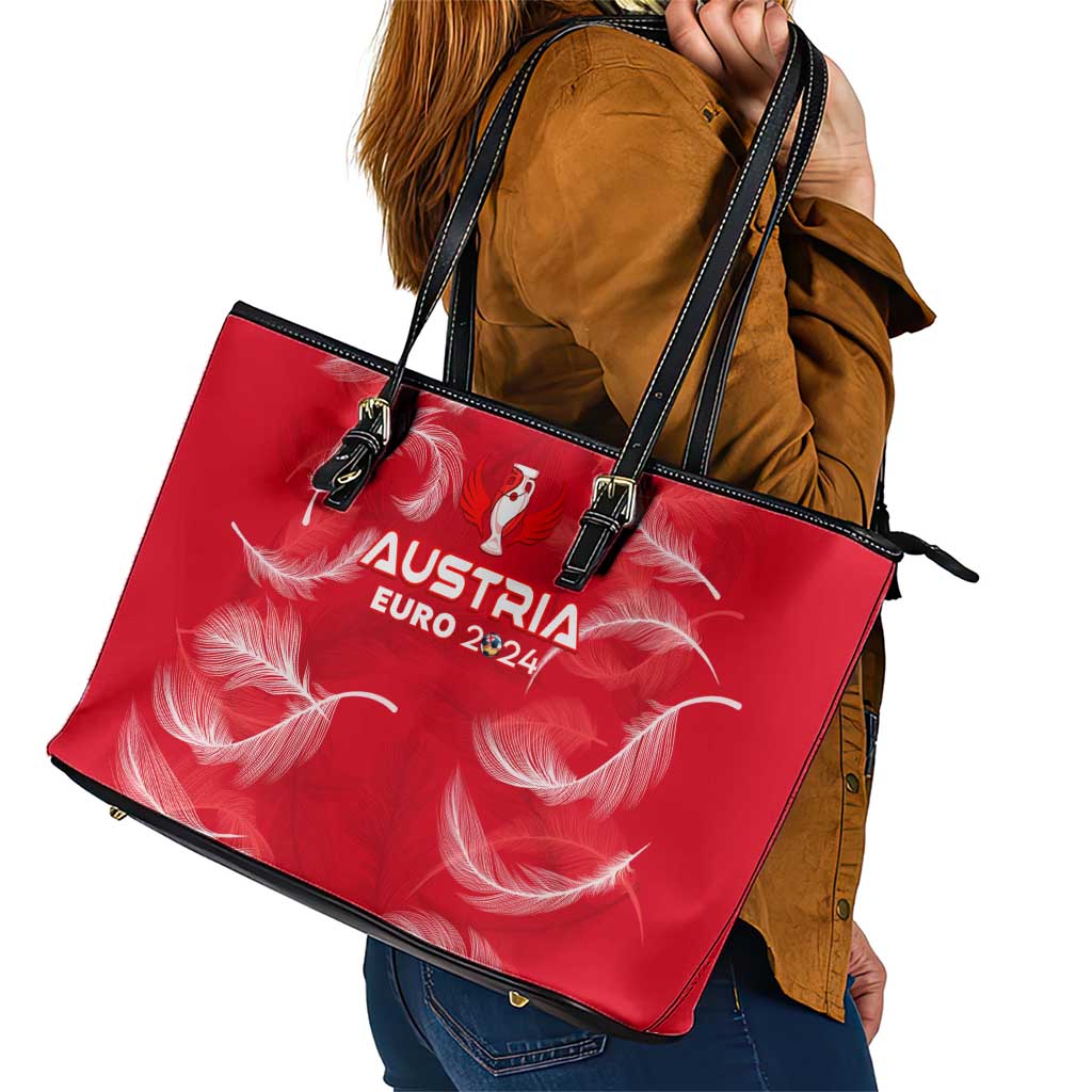 Austria Football 2024 Leather Tote Bag Trophy Wing Style DT02