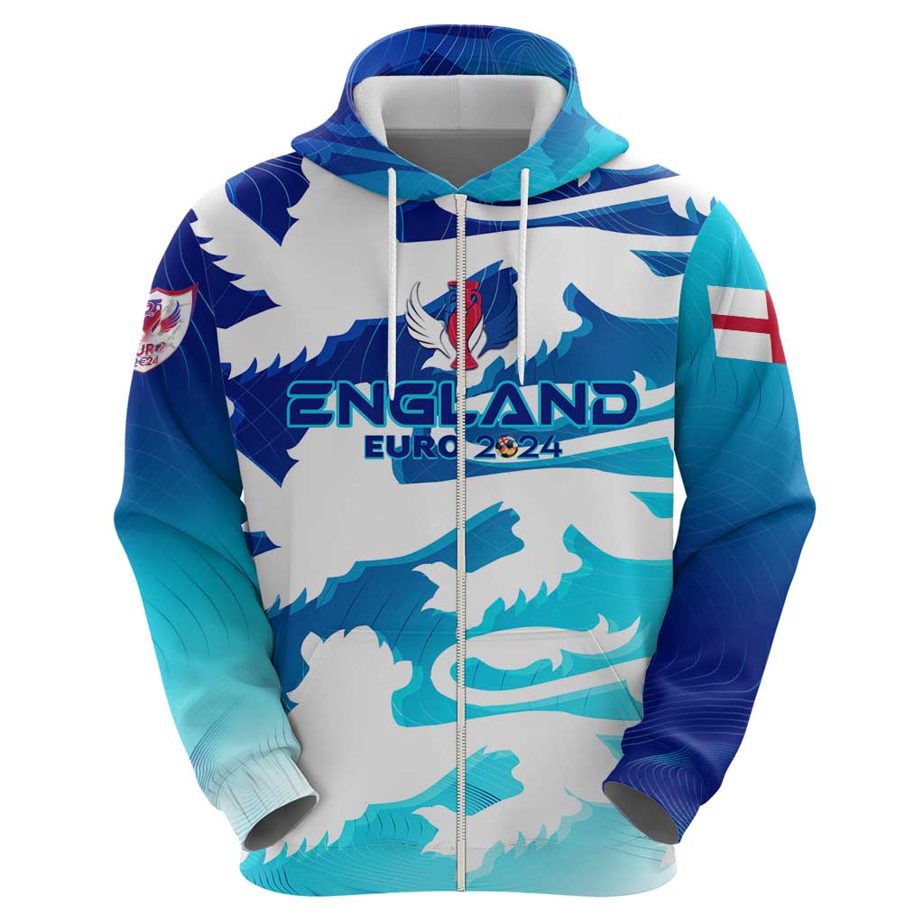 Personalized England Football 2024 Hoodie Trophy Wing Style DT02