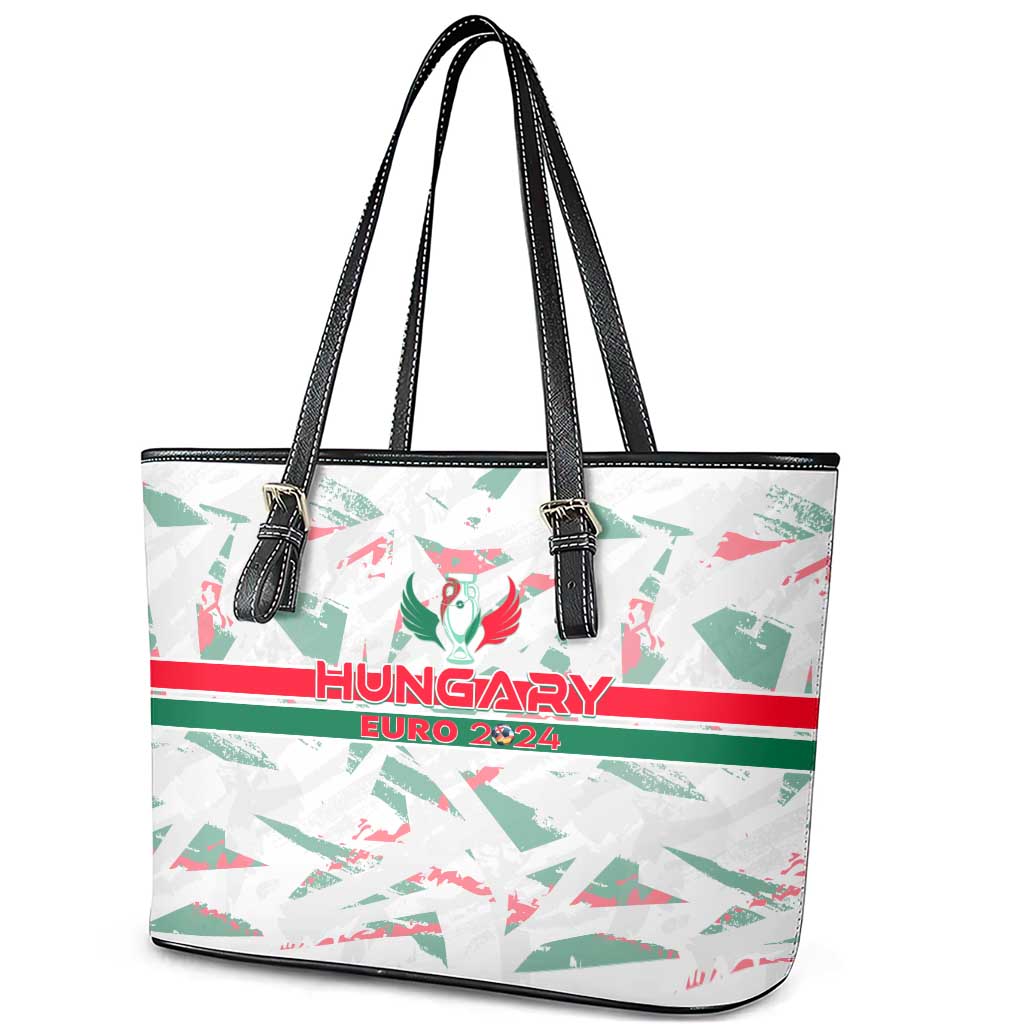 Hungary Football 2024 Leather Tote Bag Trophy Wing Style DT02
