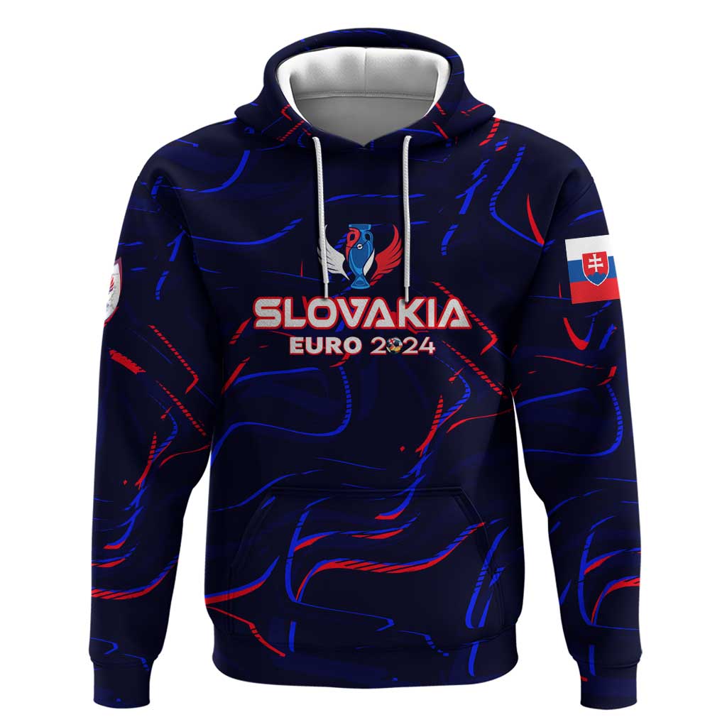 Personalized Slovakia Football 2024 Hoodie Trophy Wing Style DT02