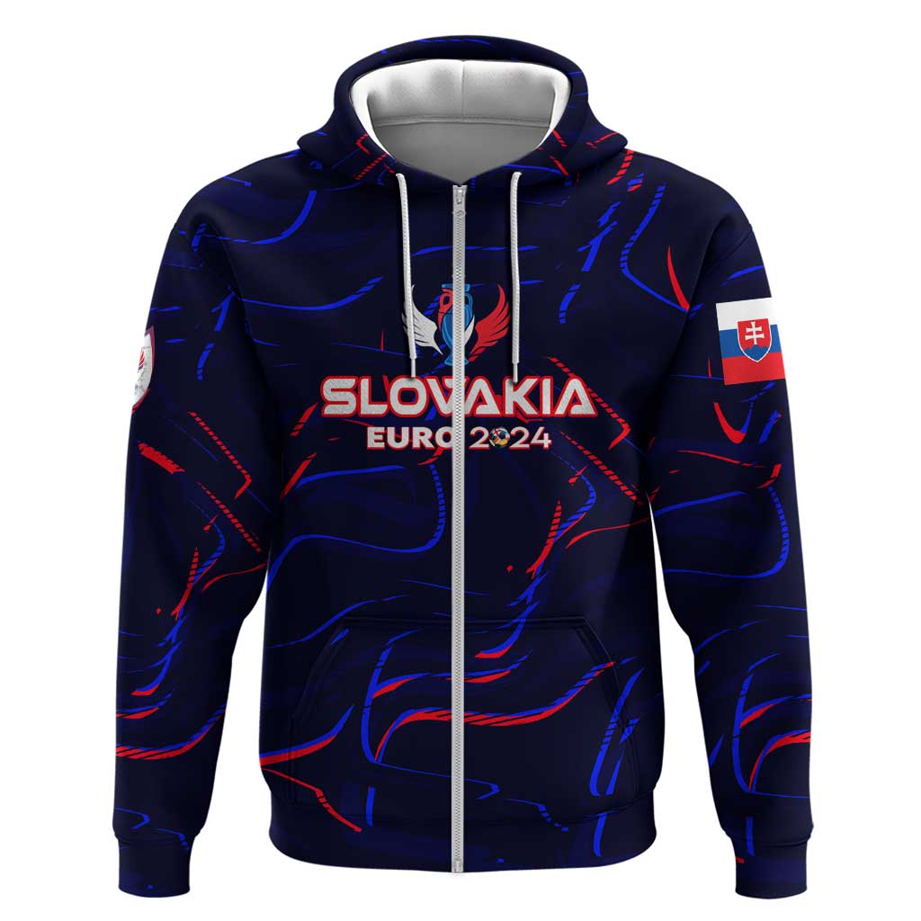 Personalized Slovakia Football 2024 Hoodie Trophy Wing Style DT02