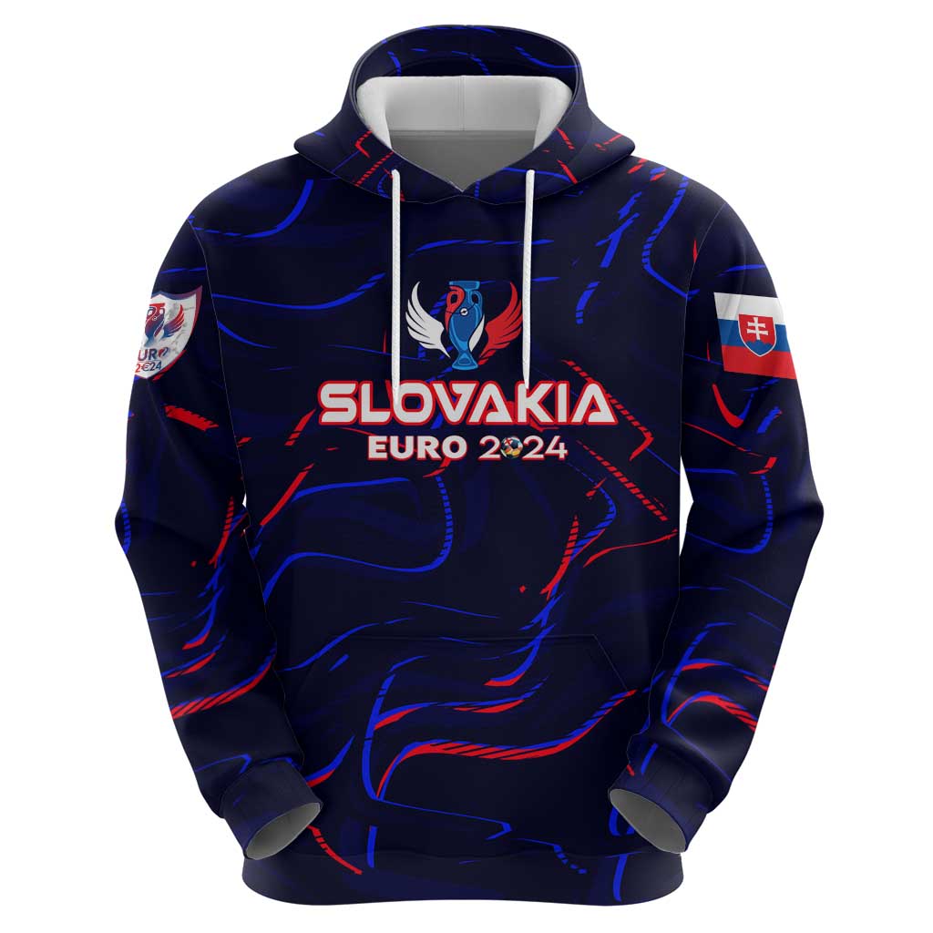 Personalized Slovakia Football 2024 Hoodie Trophy Wing Style DT02