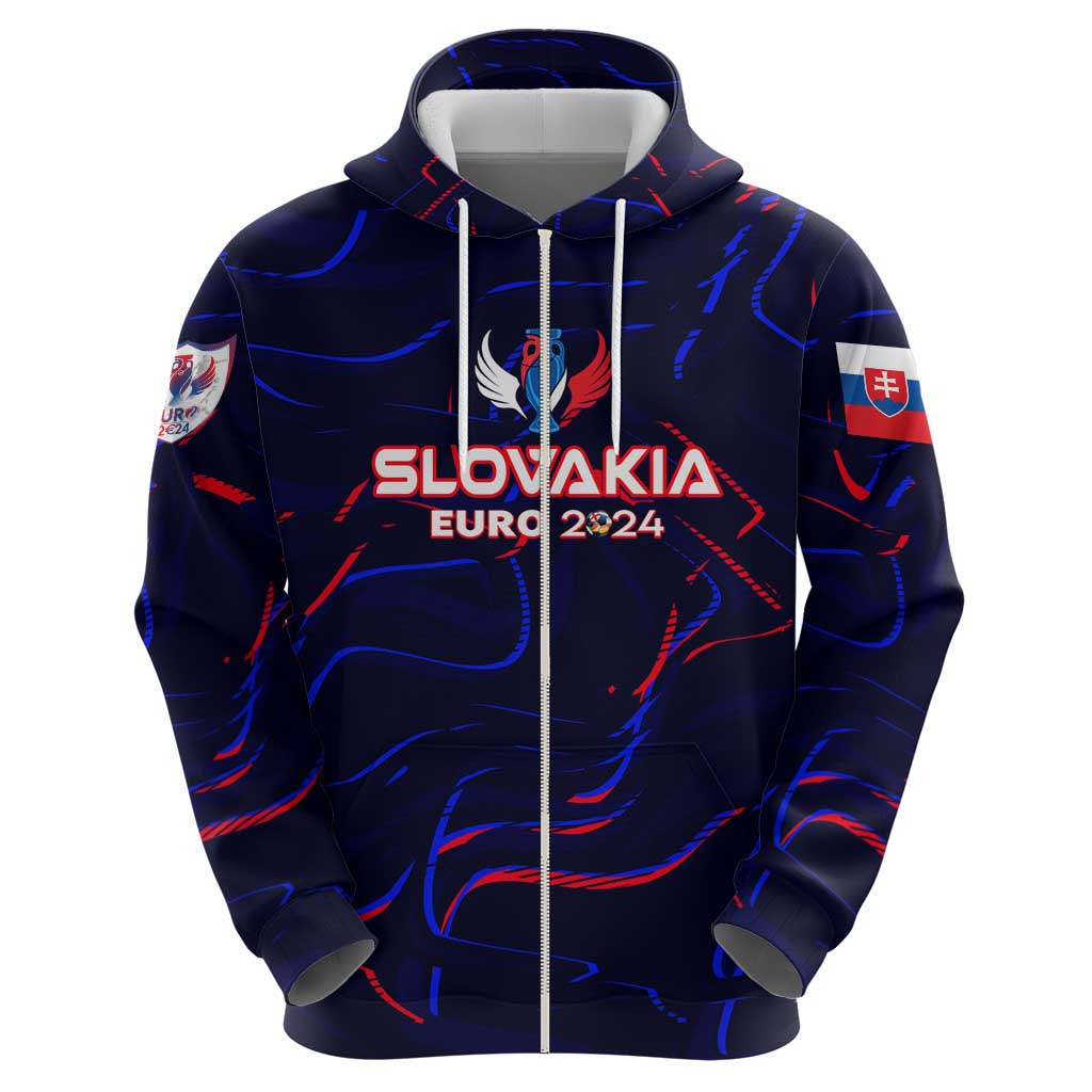 Personalized Slovakia Football 2024 Hoodie Trophy Wing Style DT02