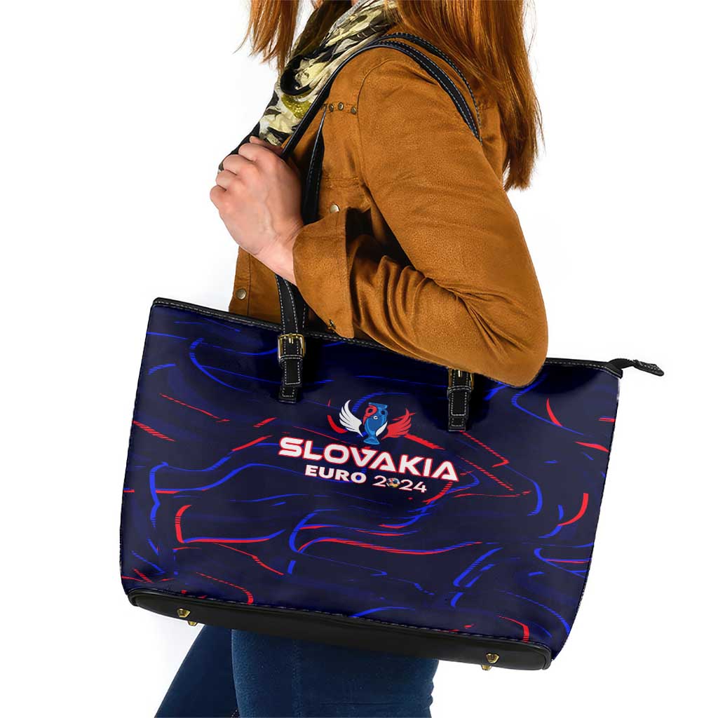 Slovakia Football 2024 Leather Tote Bag Trophy Wing Style DT02