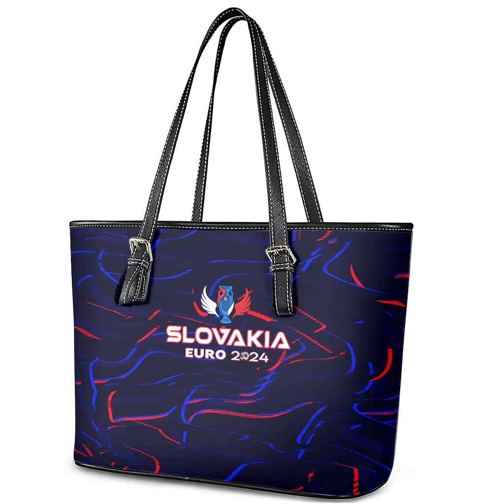 Slovakia Football 2024 Leather Tote Bag Trophy Wing Style DT02