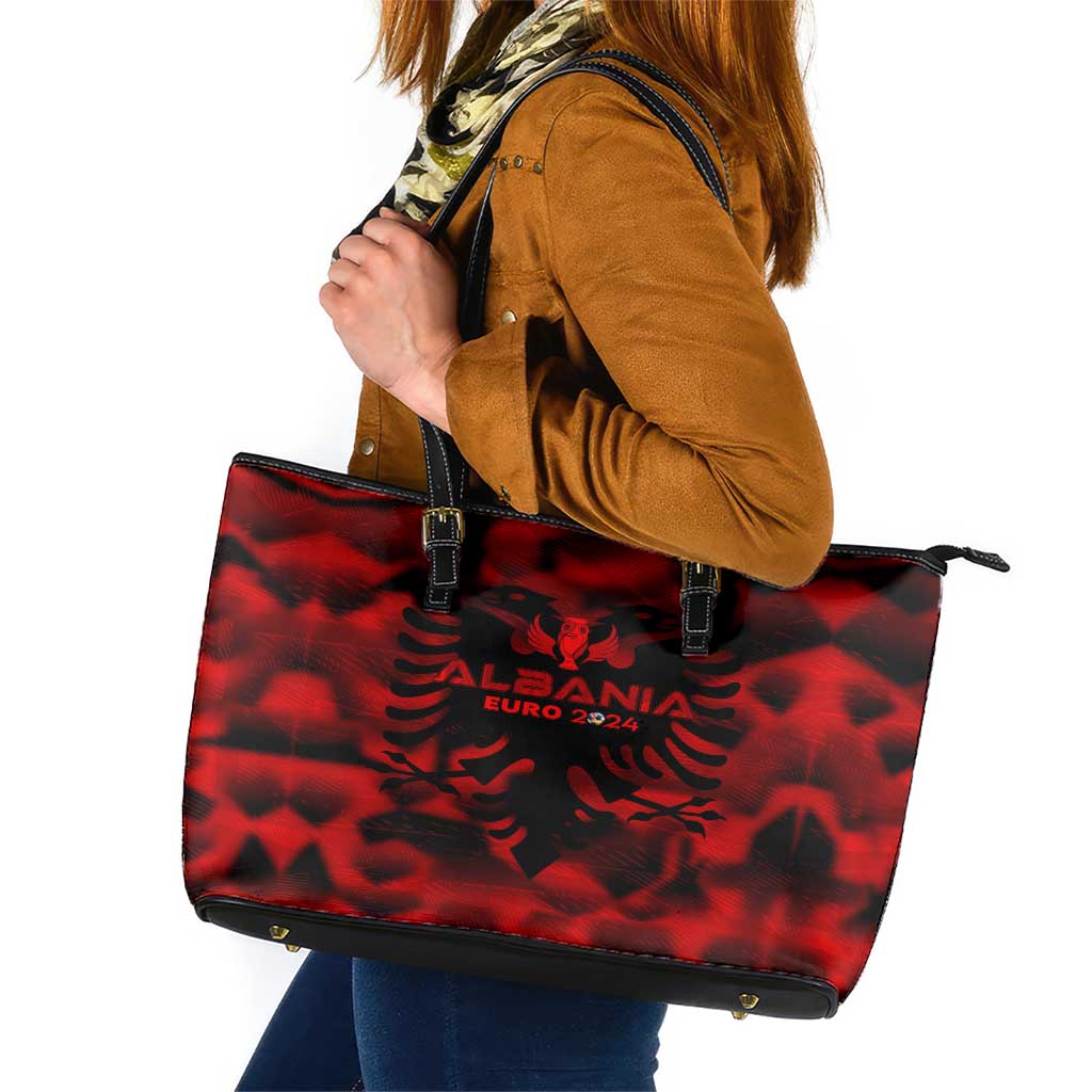 Albania Football 2024 Leather Tote Bag Trophy Wing Style DT02