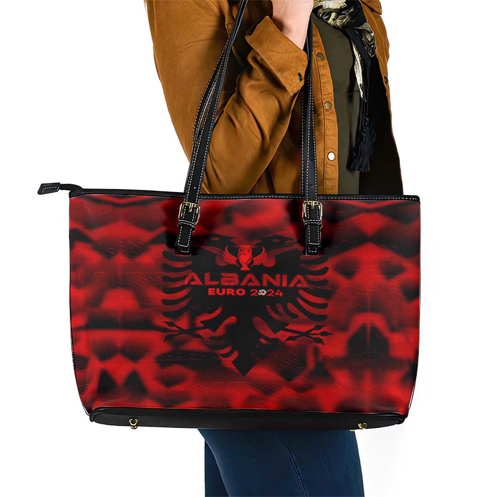Albania Football 2024 Leather Tote Bag Trophy Wing Style DT02