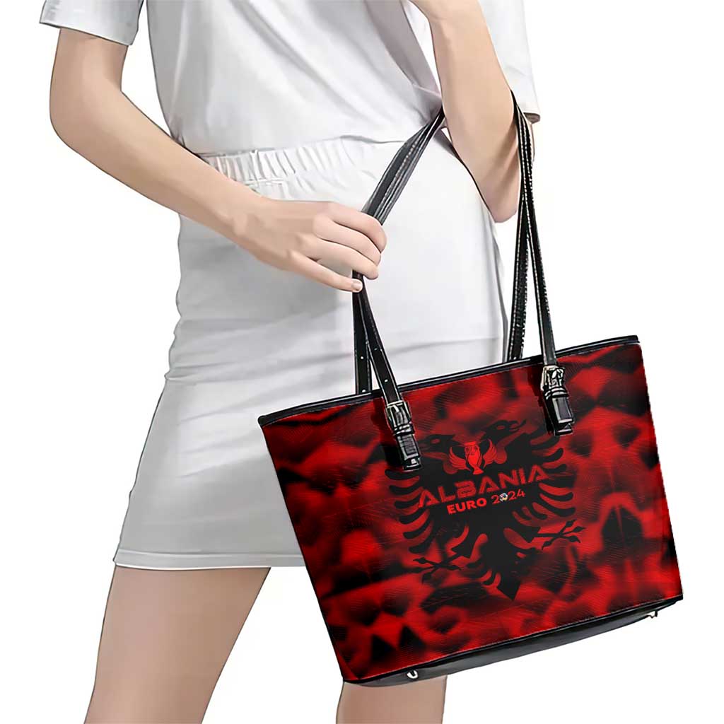 Albania Football 2024 Leather Tote Bag Trophy Wing Style DT02