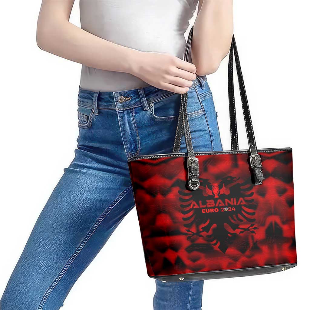 Albania Football 2024 Leather Tote Bag Trophy Wing Style DT02
