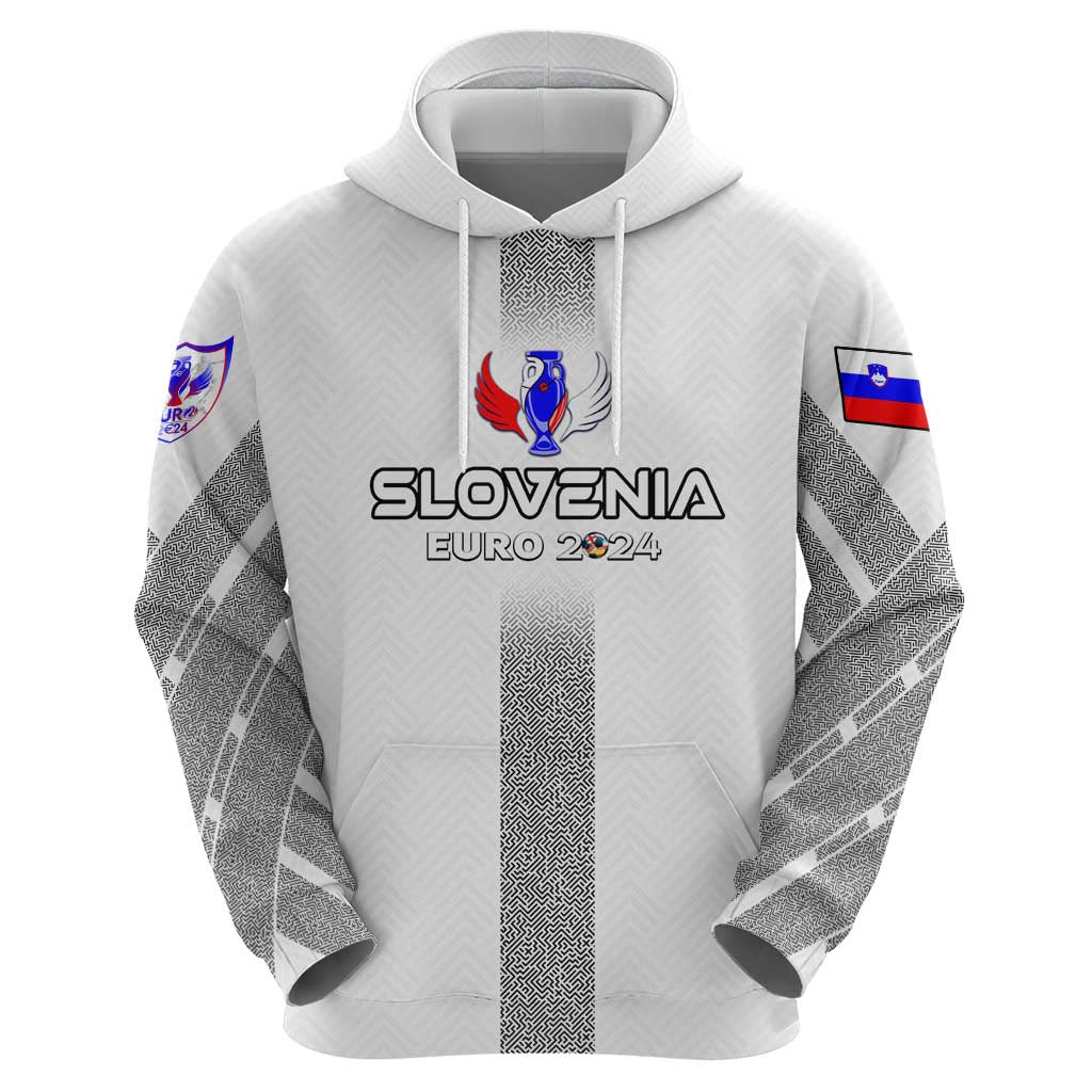 Personalized Slovenia Football 2024 Hoodie Trophy Wing Style DT02