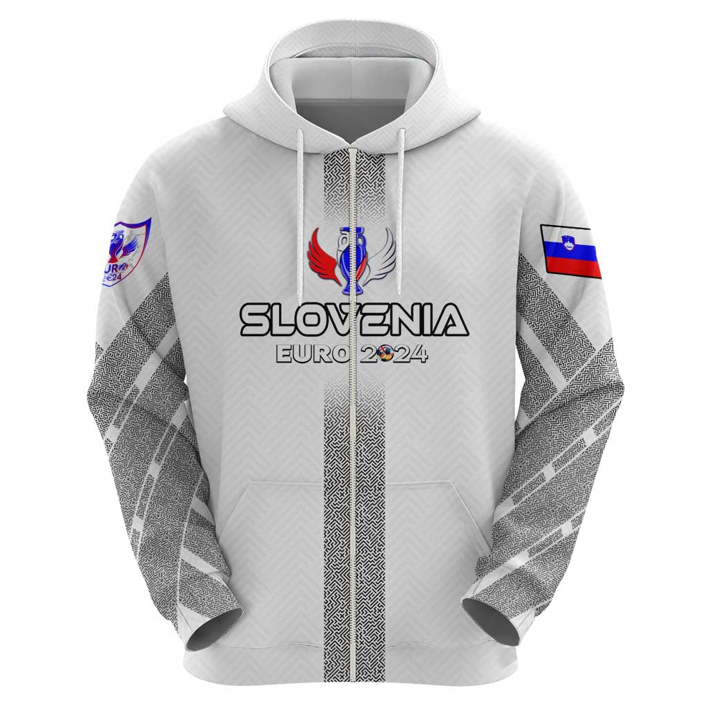 Personalized Slovenia Football 2024 Hoodie Trophy Wing Style DT02