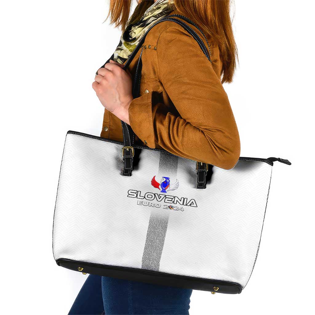 Slovenia Football 2024 Leather Tote Bag Trophy Wing Style DT02