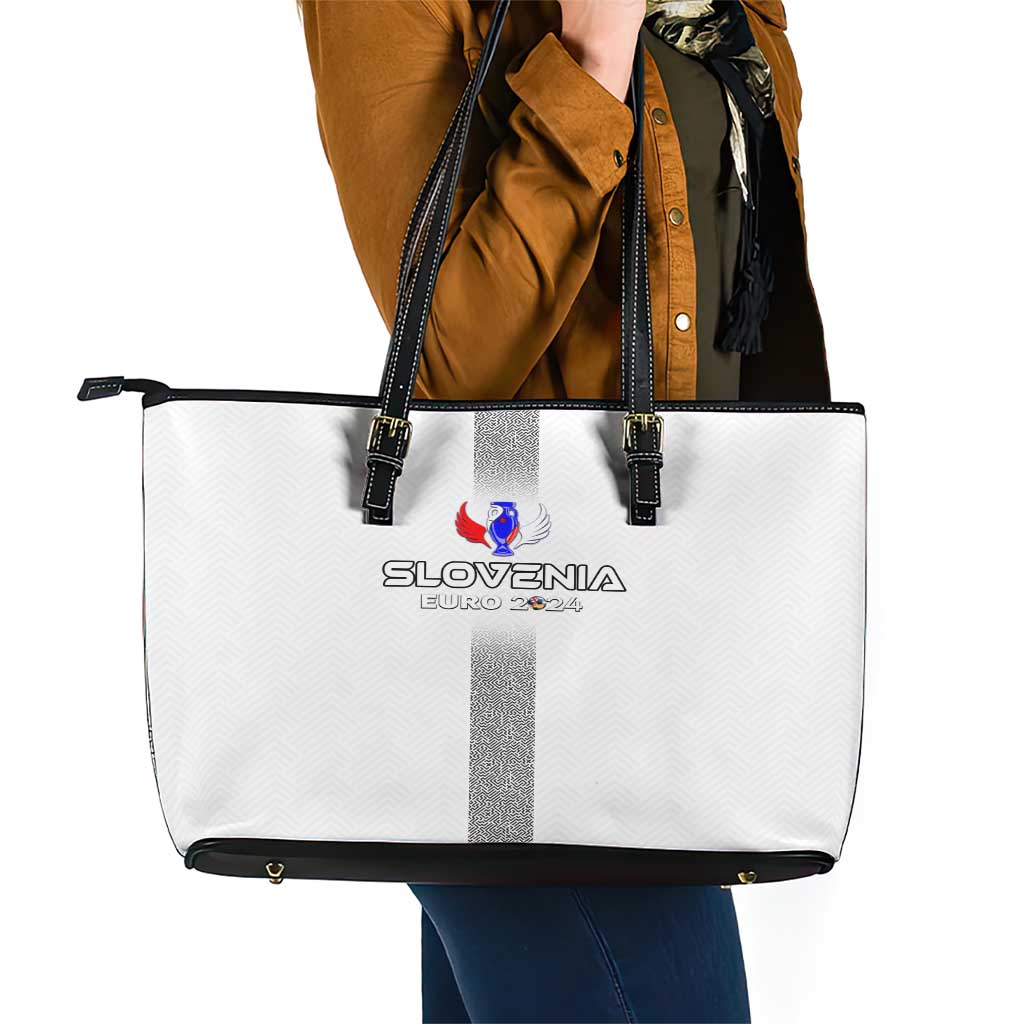 Slovenia Football 2024 Leather Tote Bag Trophy Wing Style DT02