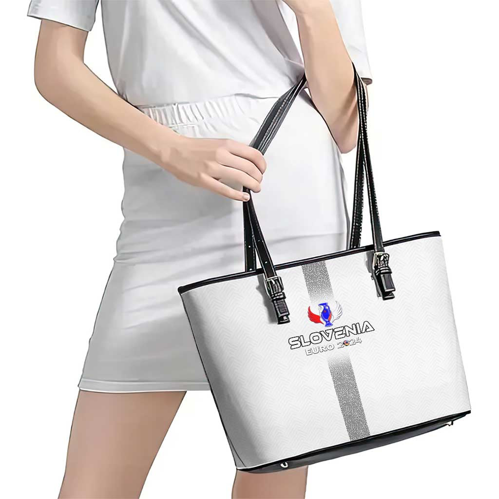 Slovenia Football 2024 Leather Tote Bag Trophy Wing Style DT02