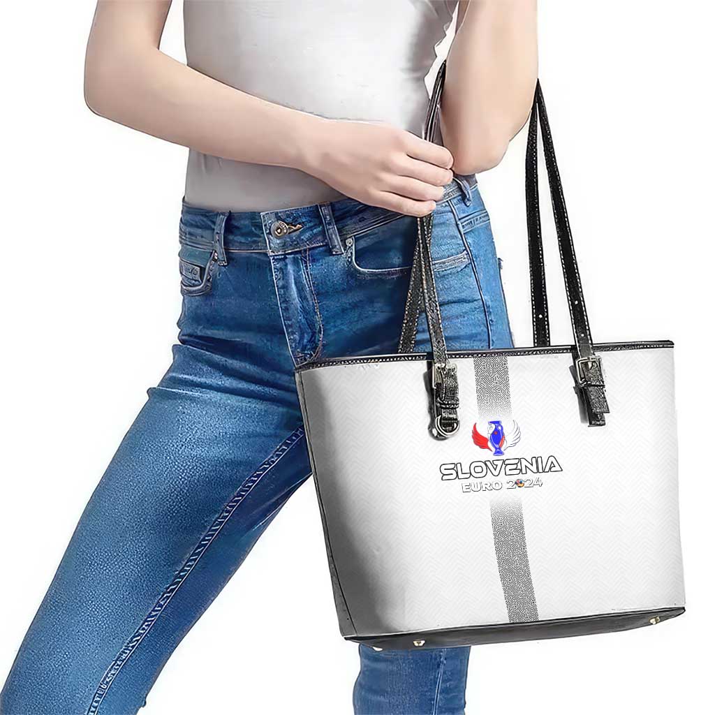 Slovenia Football 2024 Leather Tote Bag Trophy Wing Style DT02