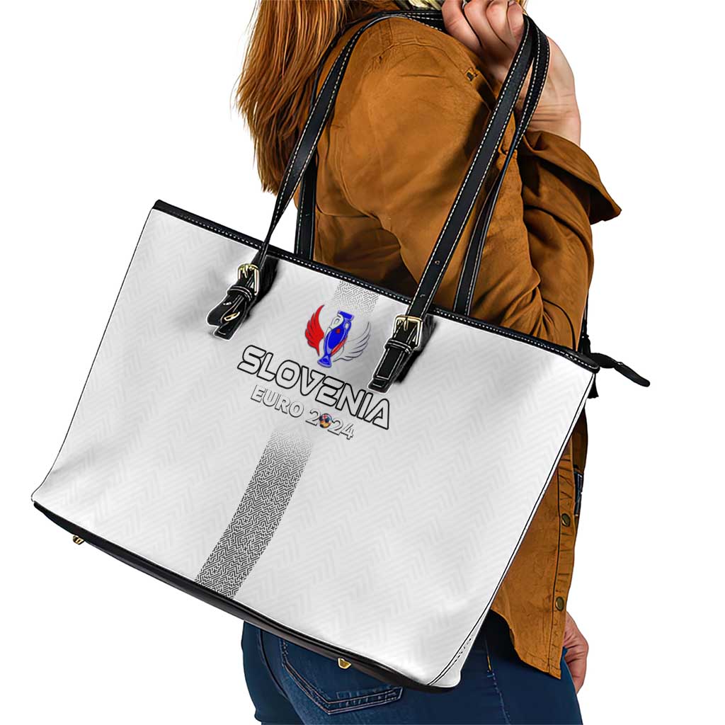 Slovenia Football 2024 Leather Tote Bag Trophy Wing Style DT02