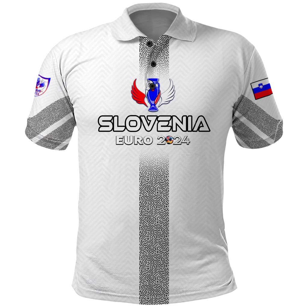 Personalized Slovenia Football 2024 Polo Shirt Trophy Wing Style DT02