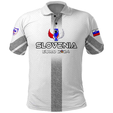Personalized Slovenia Football 2024 Polo Shirt Trophy Wing Style DT02