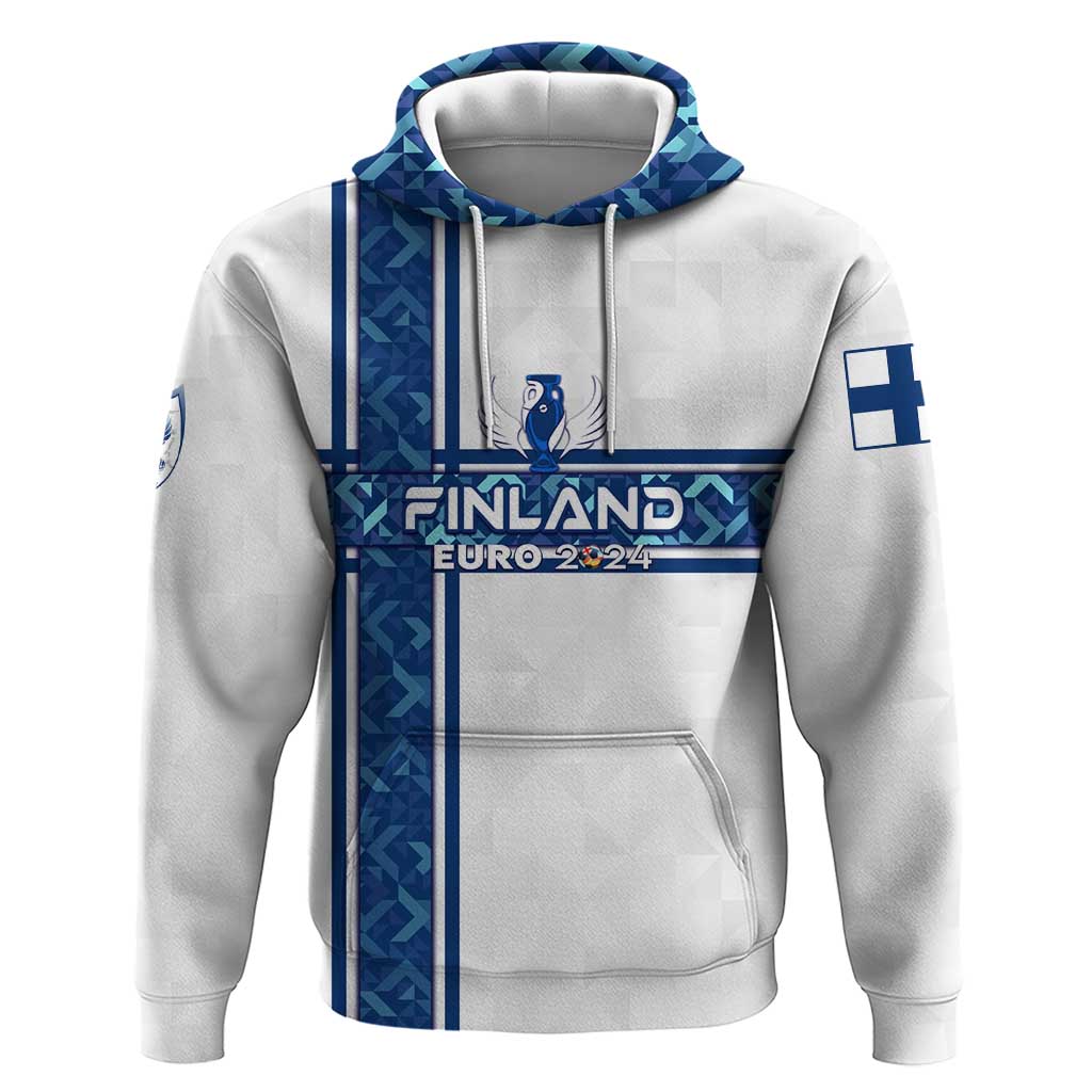 Personalized Finland Football 2024 Hoodie Trophy Wing Style DT02