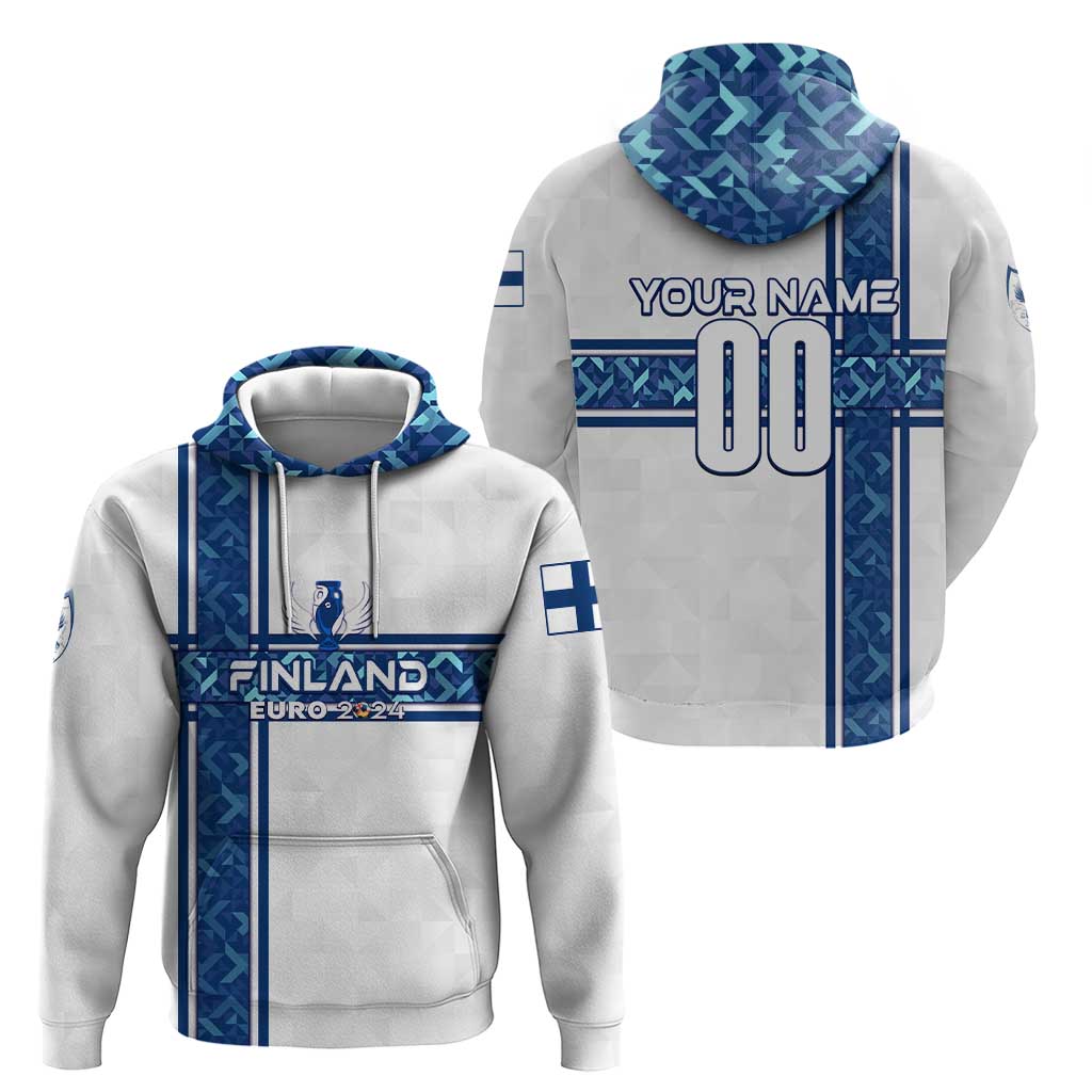 Personalized Finland Football 2024 Hoodie Trophy Wing Style DT02