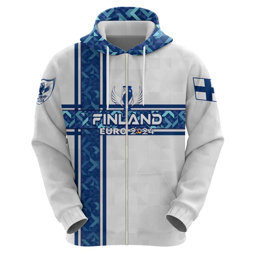 Personalized Finland Football 2024 Hoodie Trophy Wing Style DT02