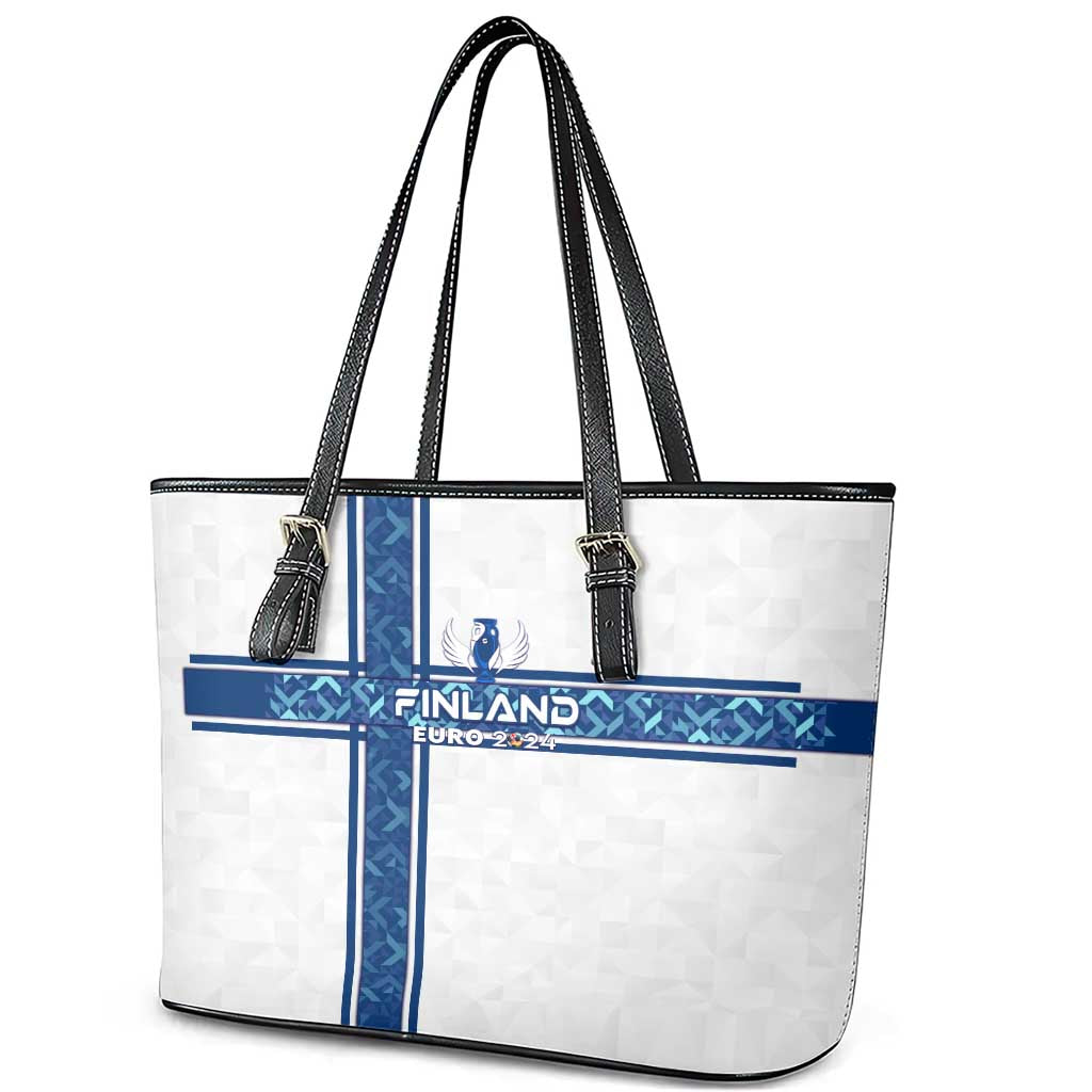 Finland Football 2024 Leather Tote Bag Trophy Wing Style DT02