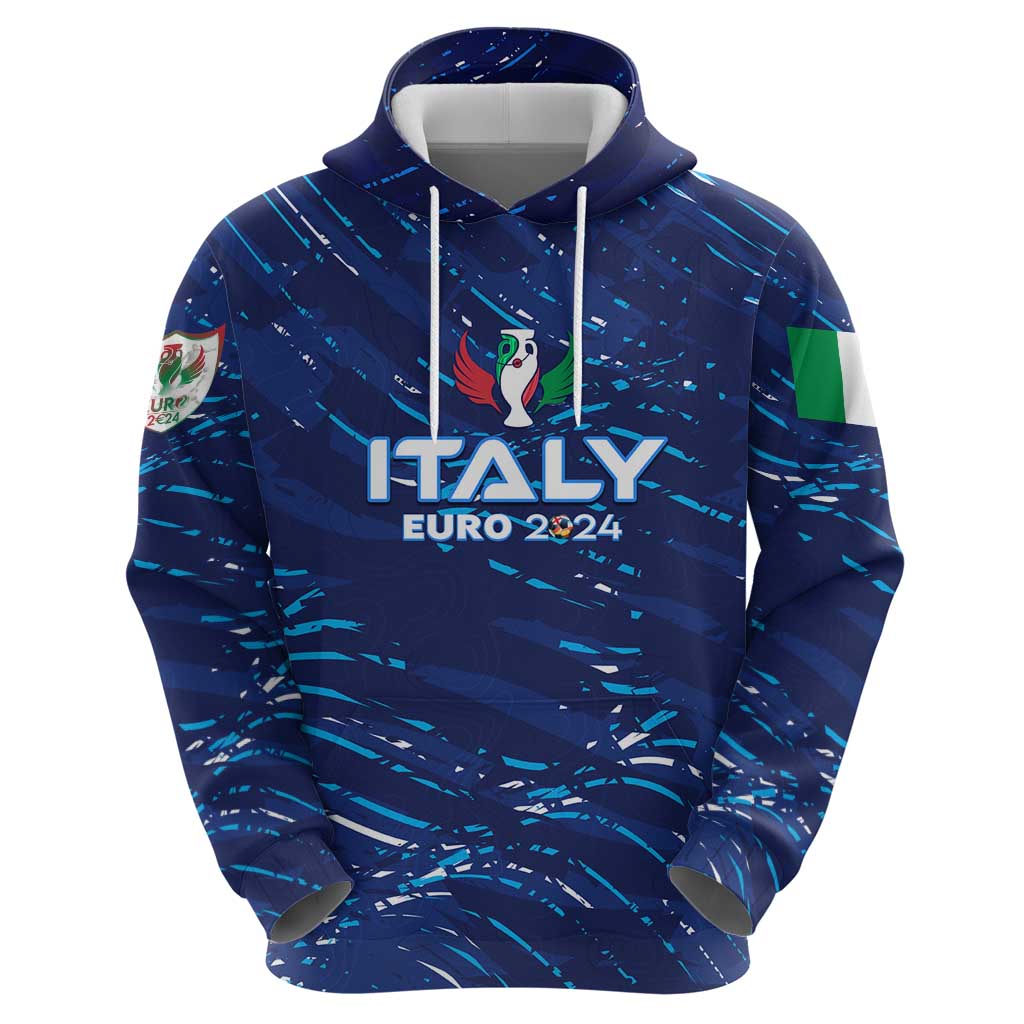 Personalized Italy Football 2024 Hoodie Trophy Wing Style DT02