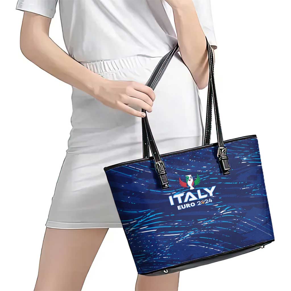 Italy Football 2024 Leather Tote Bag Trophy Wing Style DT02