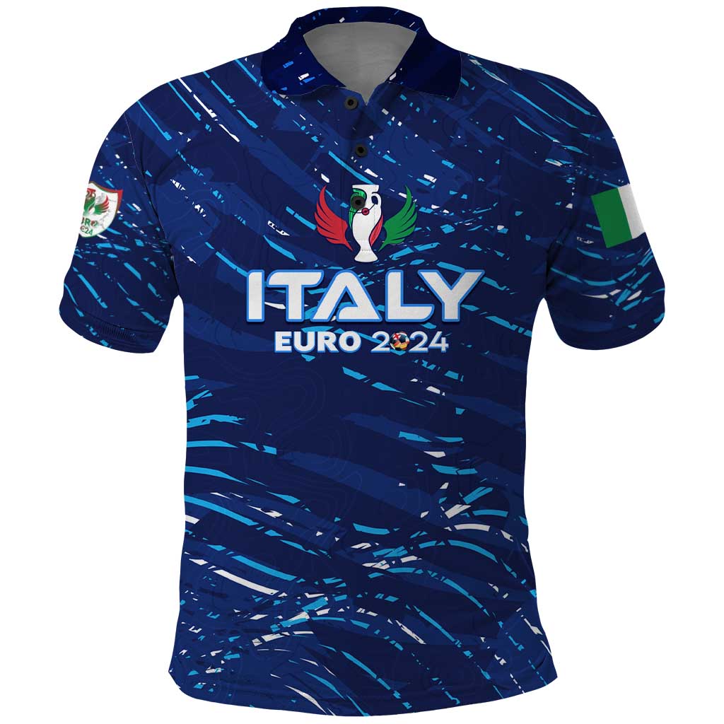 Personalized Italy Football 2024 Polo Shirt Trophy Wing Style DT02