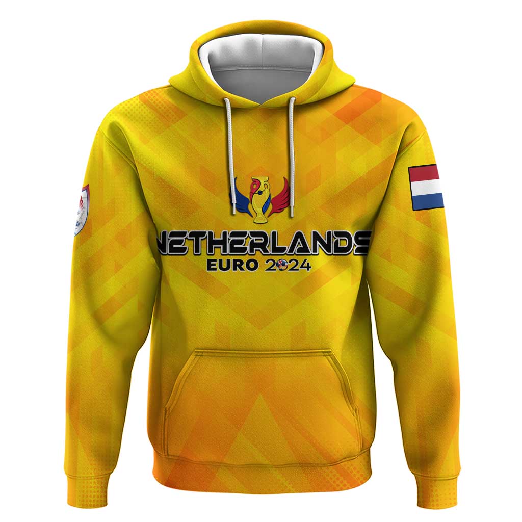 Personalized Netherlands Football 2024 Hoodie Trophy Wing Style DT02