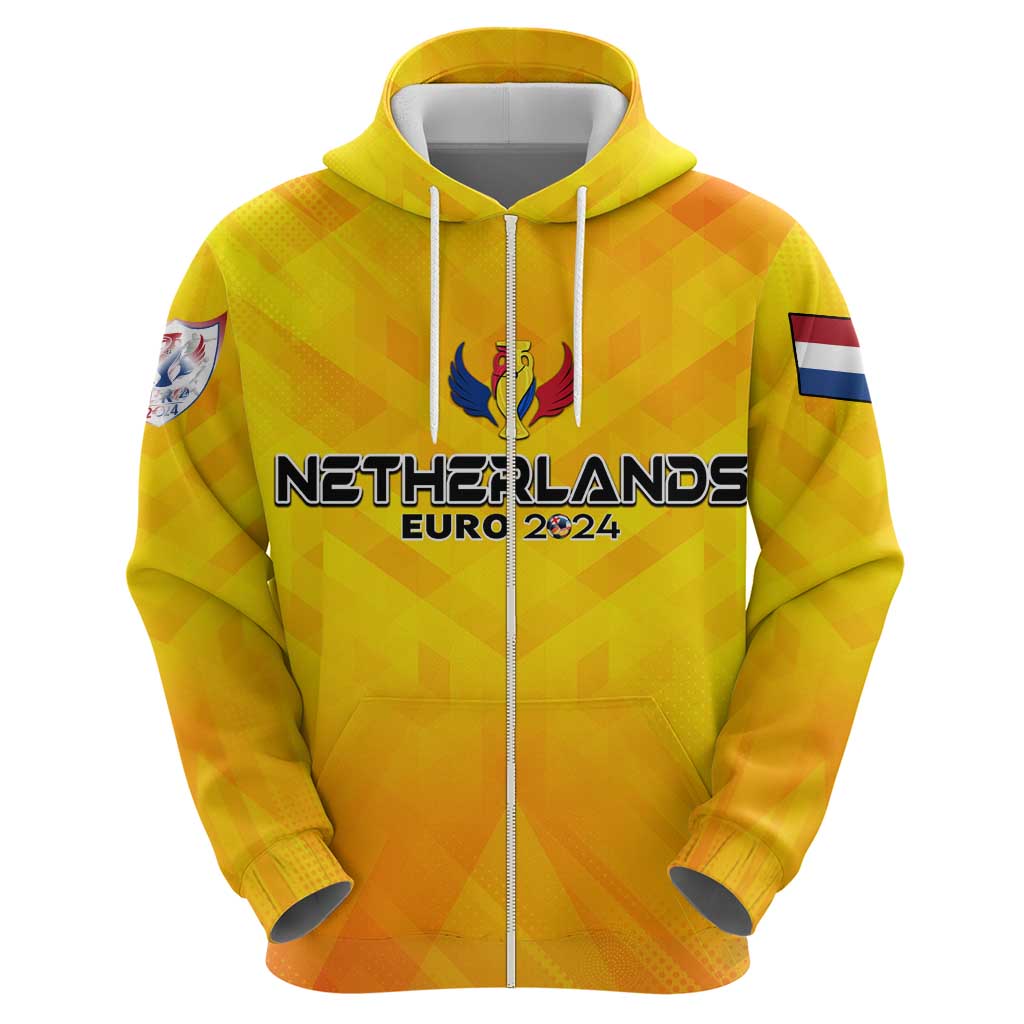 Personalized Netherlands Football 2024 Hoodie Trophy Wing Style DT02