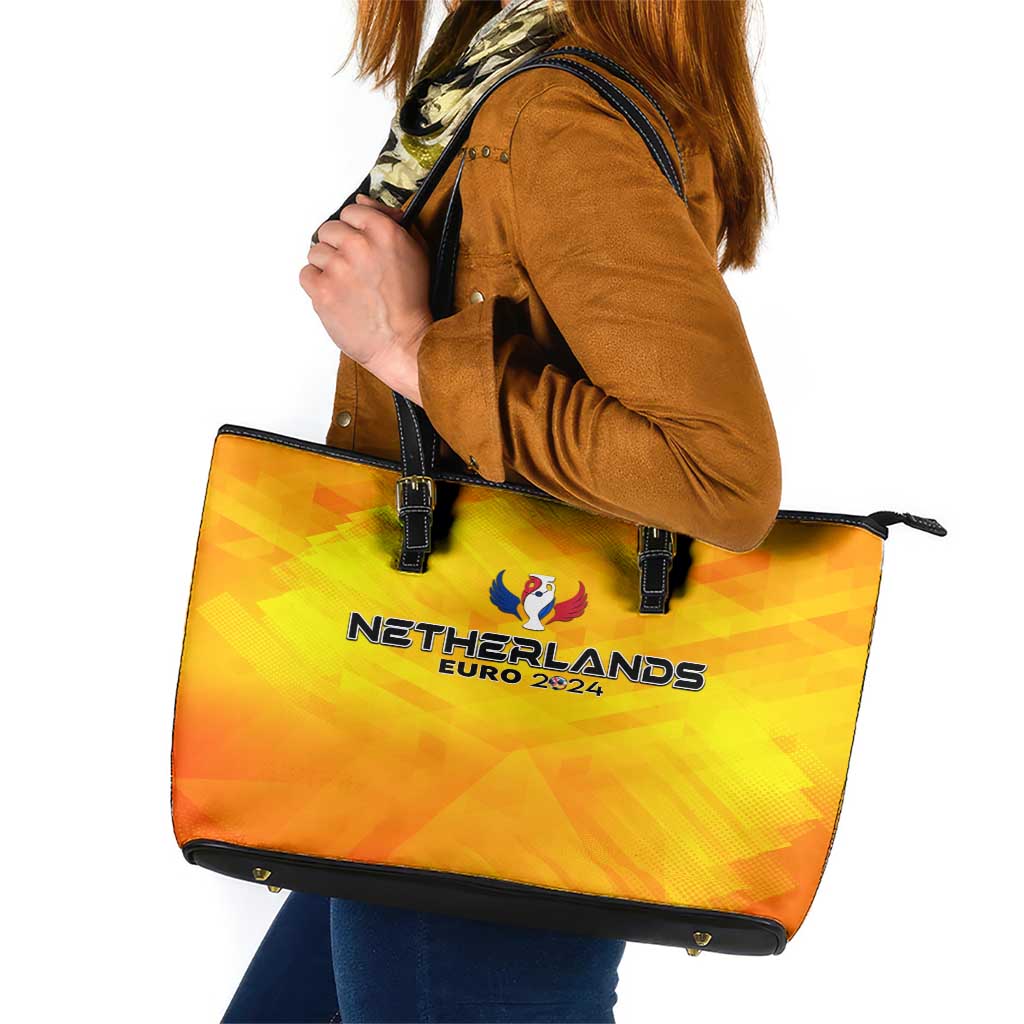 Netherlands Football 2024 Leather Tote Bag Trophy Wing Style DT02