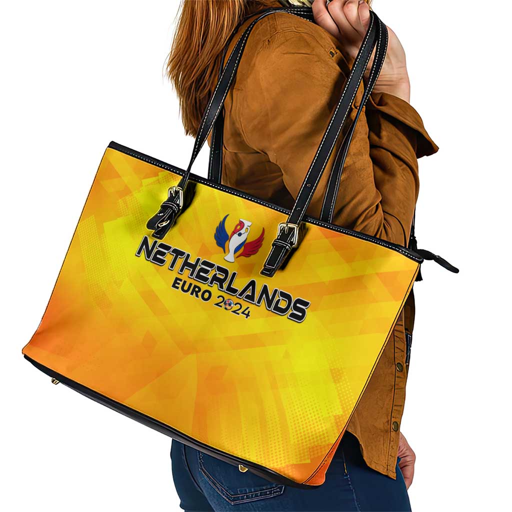 Netherlands Football 2024 Leather Tote Bag Trophy Wing Style DT02