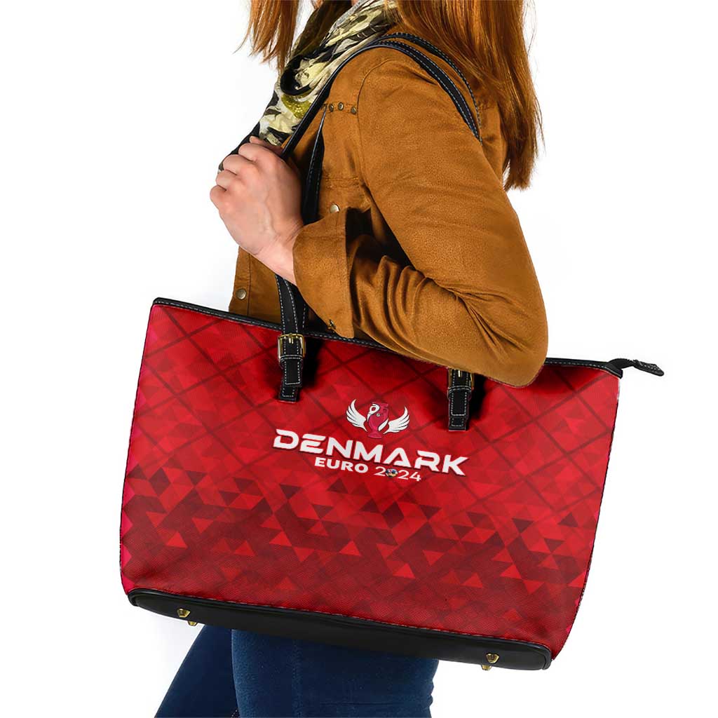 Denmark Football 2024 Leather Tote Bag Trophy Wing Style DT02