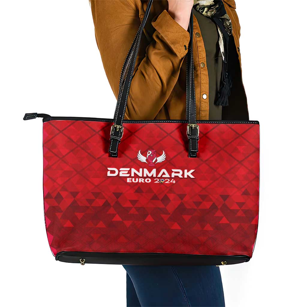 Denmark Football 2024 Leather Tote Bag Trophy Wing Style DT02