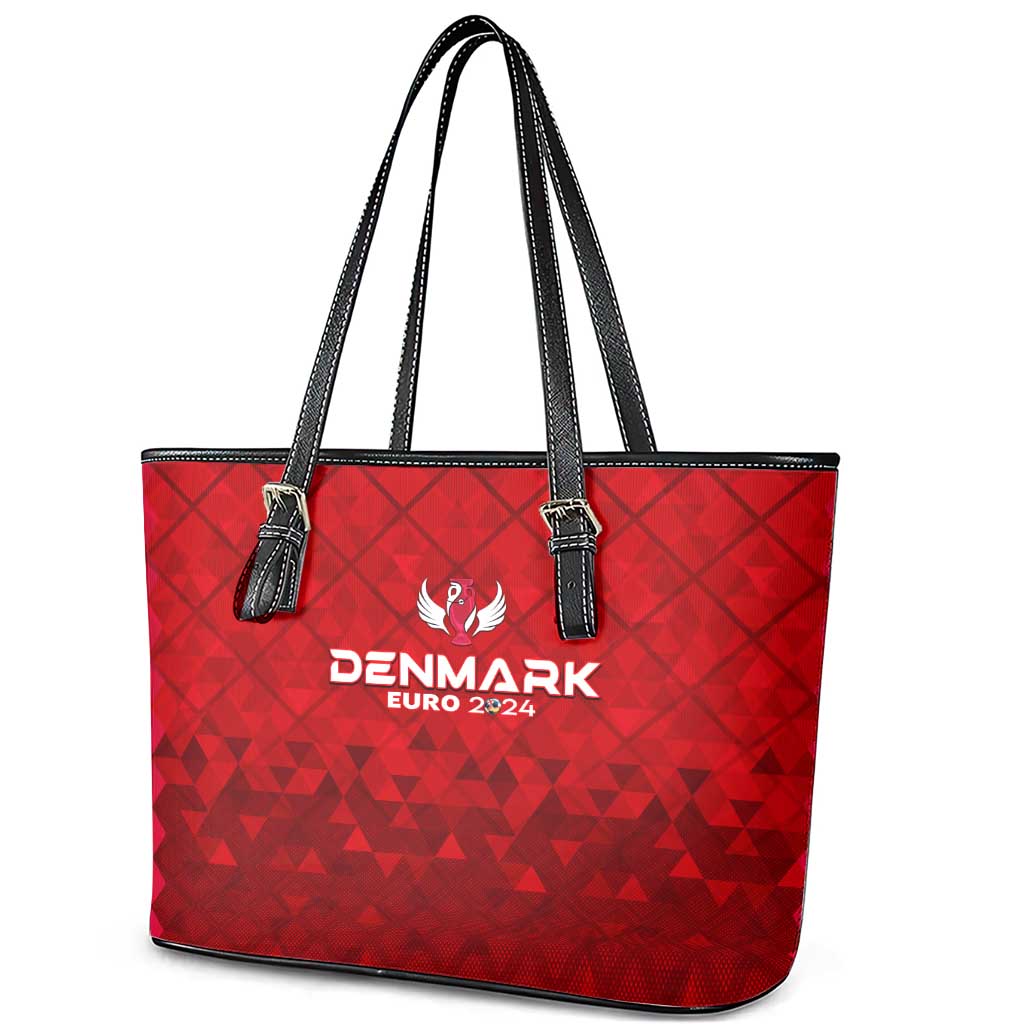 Denmark Football 2024 Leather Tote Bag Trophy Wing Style DT02