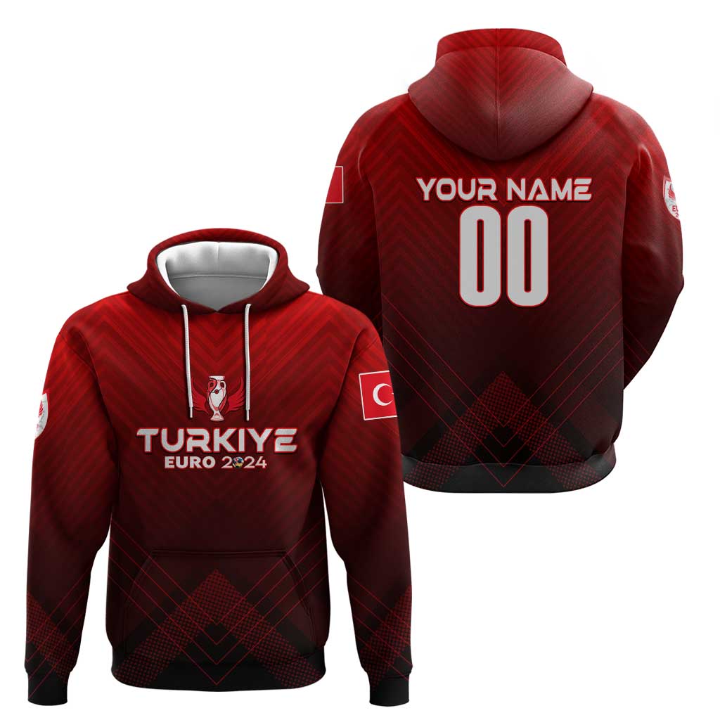 Personalized Turkey Football 2024 Hoodie Trophy Wing Style DT02