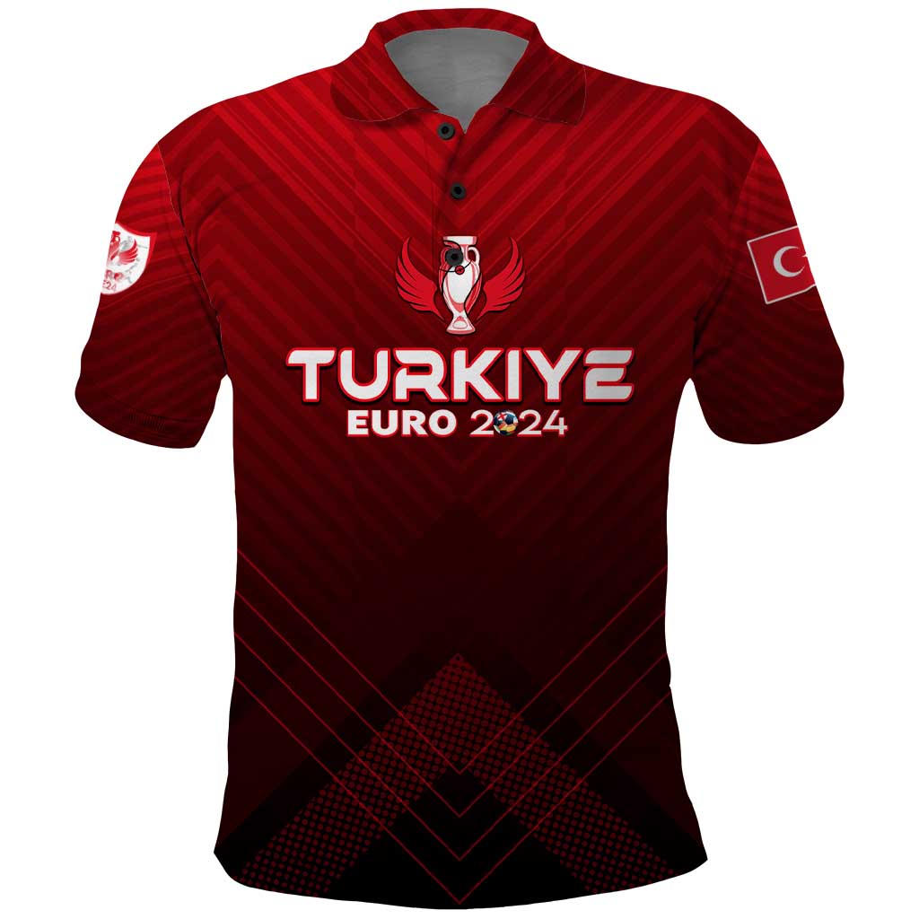 Personalized Turkey Football 2024 Polo Shirt Trophy Wing Style DT02
