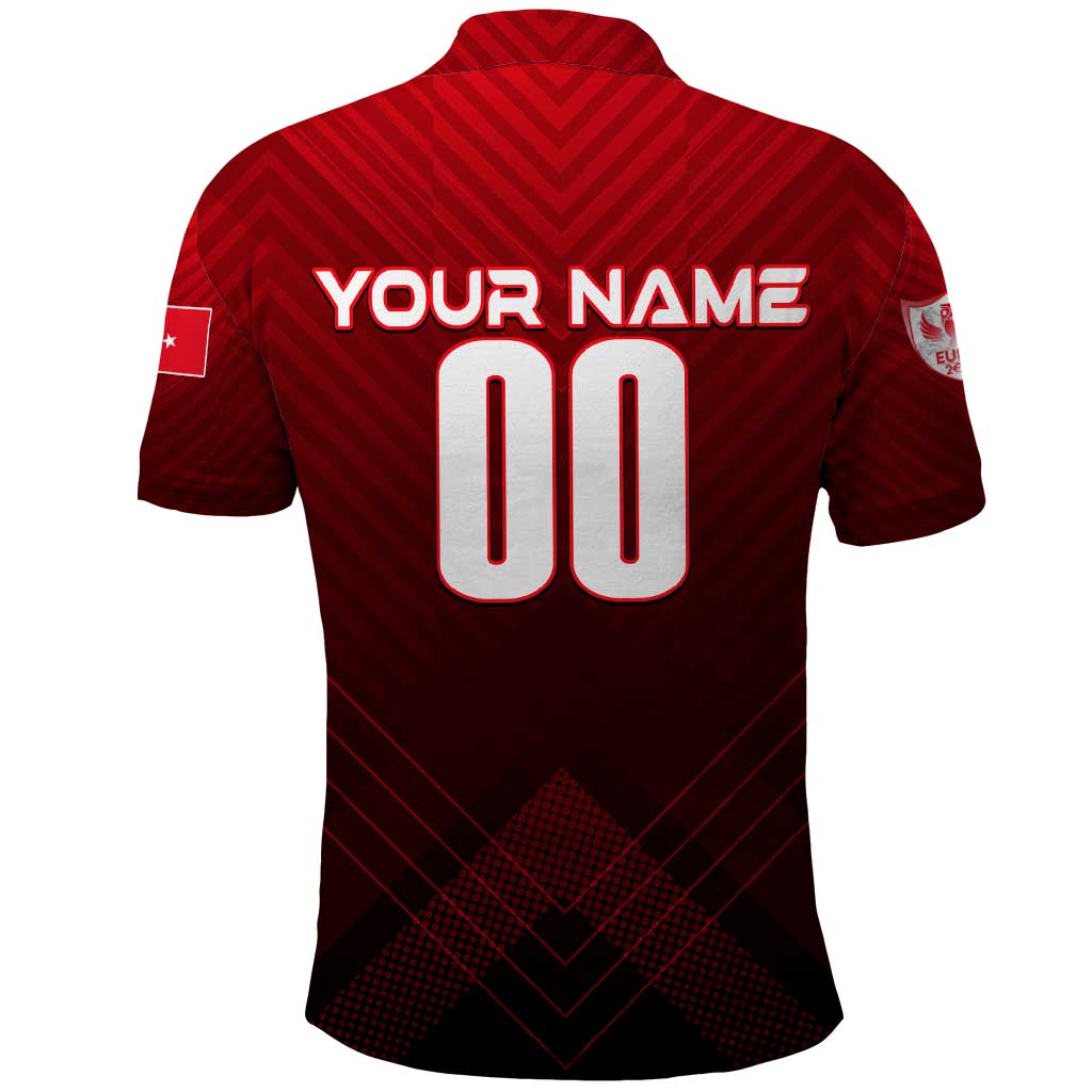 Personalized Turkey Football 2024 Polo Shirt Trophy Wing Style DT02
