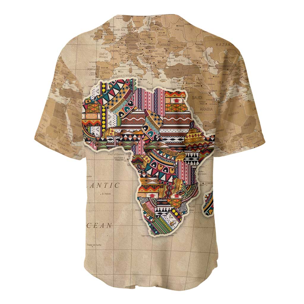 Personalized Africa On World Map Baseball Jersey DT02
