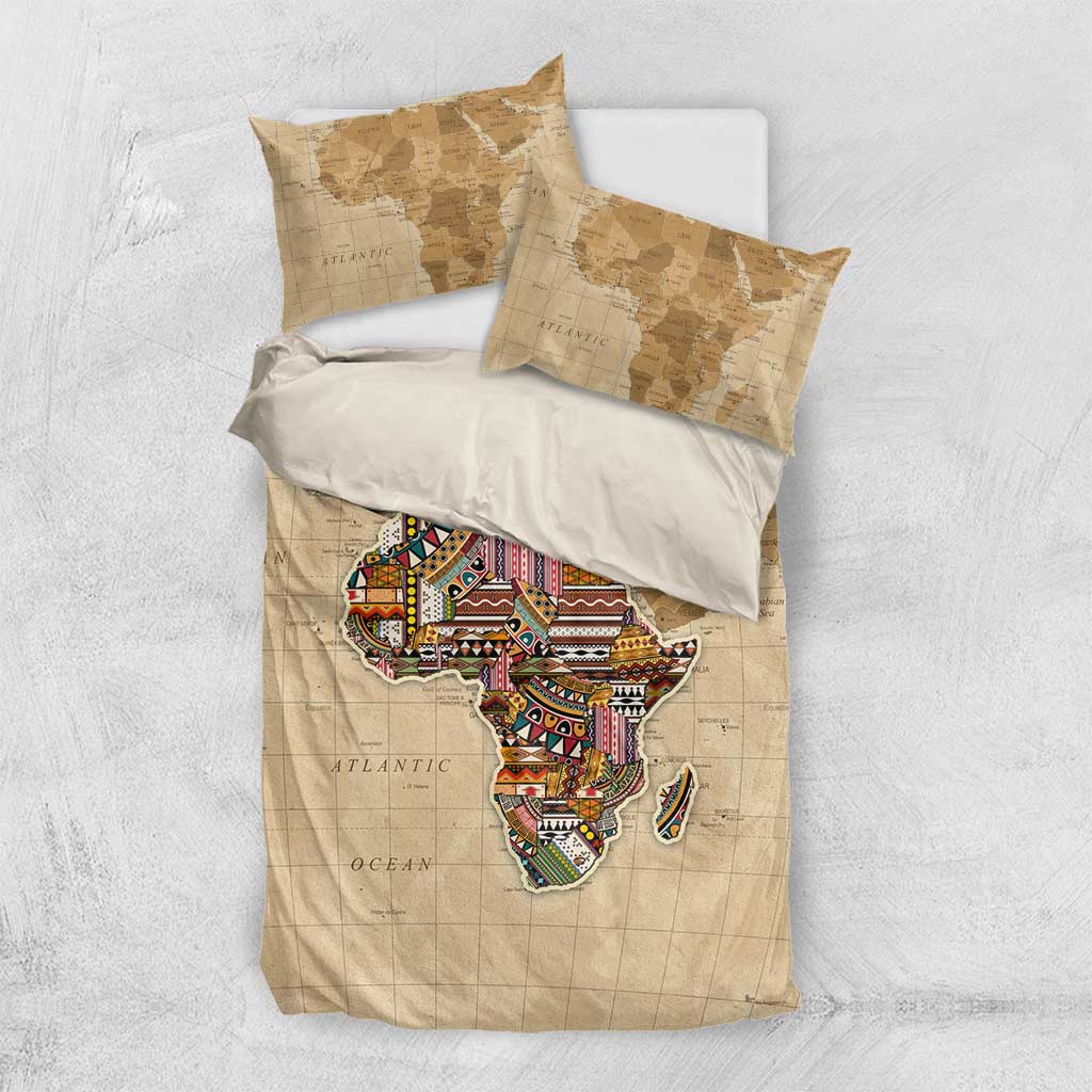 Personalized Africa On World Map Bedding Set DT02