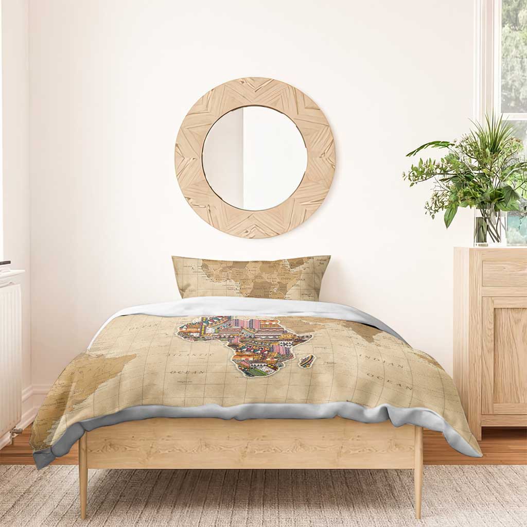 Personalized Africa On World Map Bedding Set DT02